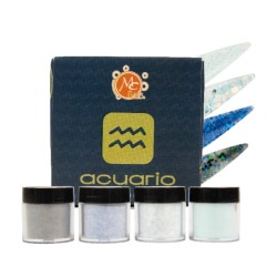 COLECCIÓN DE ACRÍLICOS ZC ACUARIO REBELDE 4PZ/7GR