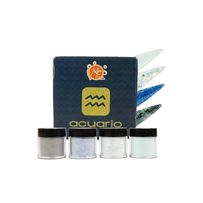 COLECCIÓN DE ACRÍLICOS ZC ACUARIO REBELDE 4PZ/7GR