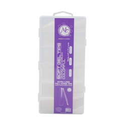 COLORFUL TIPS COFFIN Extra Long Luna Completa  Beautiful Purple 240pz