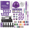 COLORFUL KIT GEL NAIL DIAMOND Beautiful Purple 94pz
