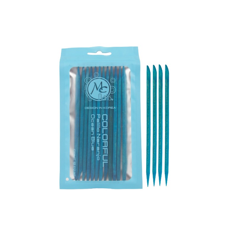 COLORFUL PALILLO DE NARANJO Ocean Blue 12pz