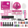 COLORFUL KIT GEL NAIL EMERALD Little Rose 52pz