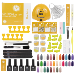 COLORFUL KIT GEL NAIL DIAMOND Sun Light 94pz