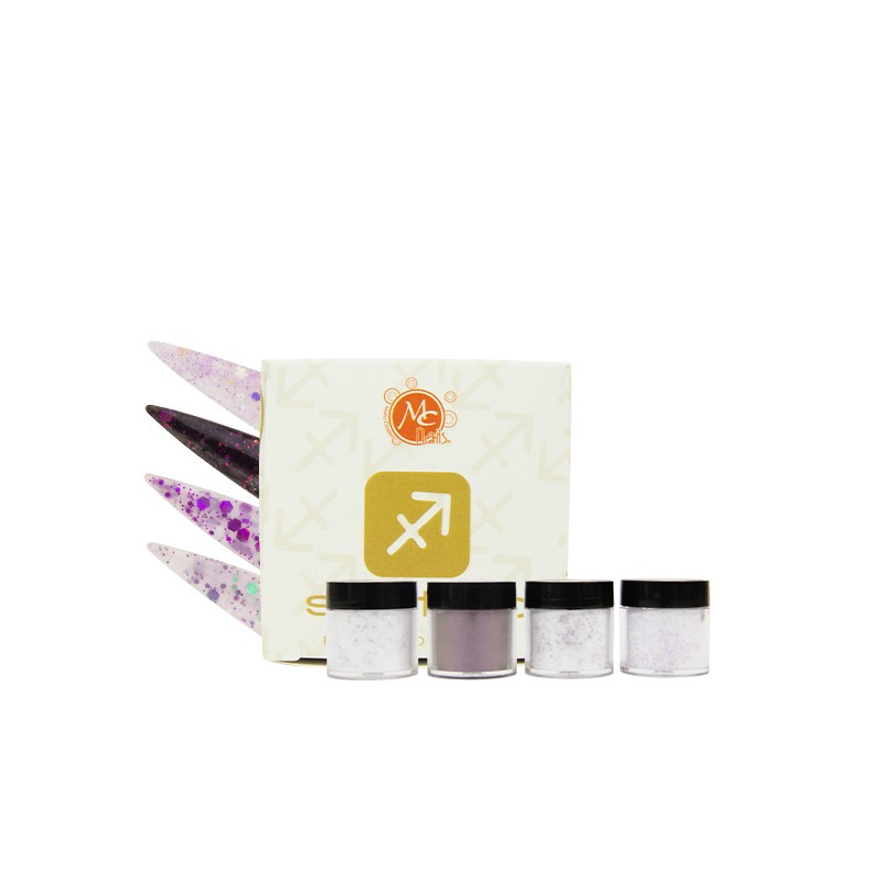 Colección de acrílicos ZC SAGITARIO AVENTURERO 4 pz