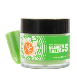 Polvo acrílico ELEMENTALES #5 (Verde) 1oz