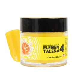 Polvo acrílico ELEMENTALES #4 (Amarillo) 1oz