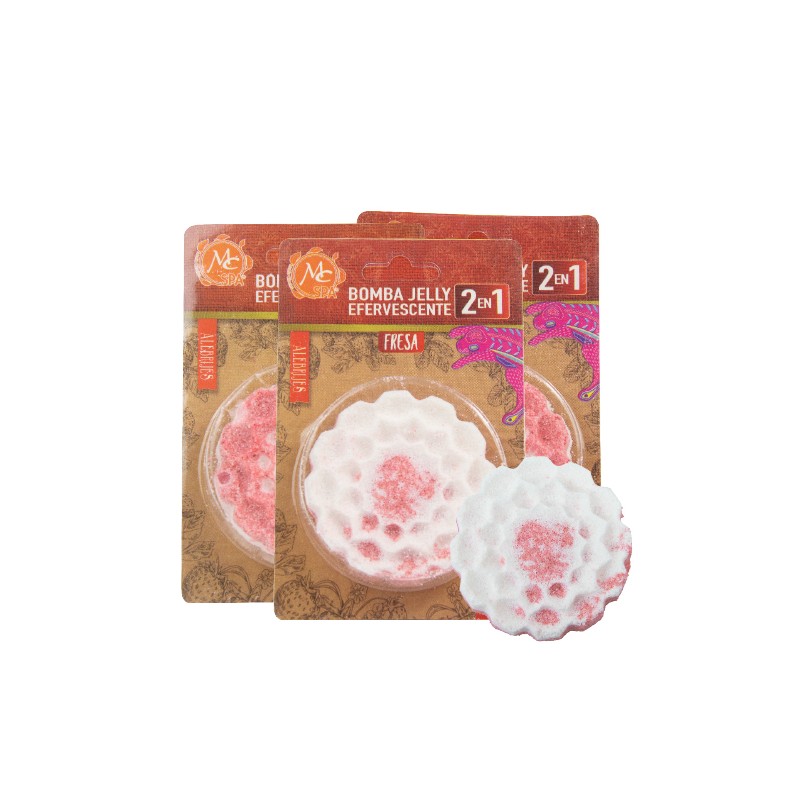 Bomba Jelly 2 en 1 efervescente FRESA SILVESTRE
