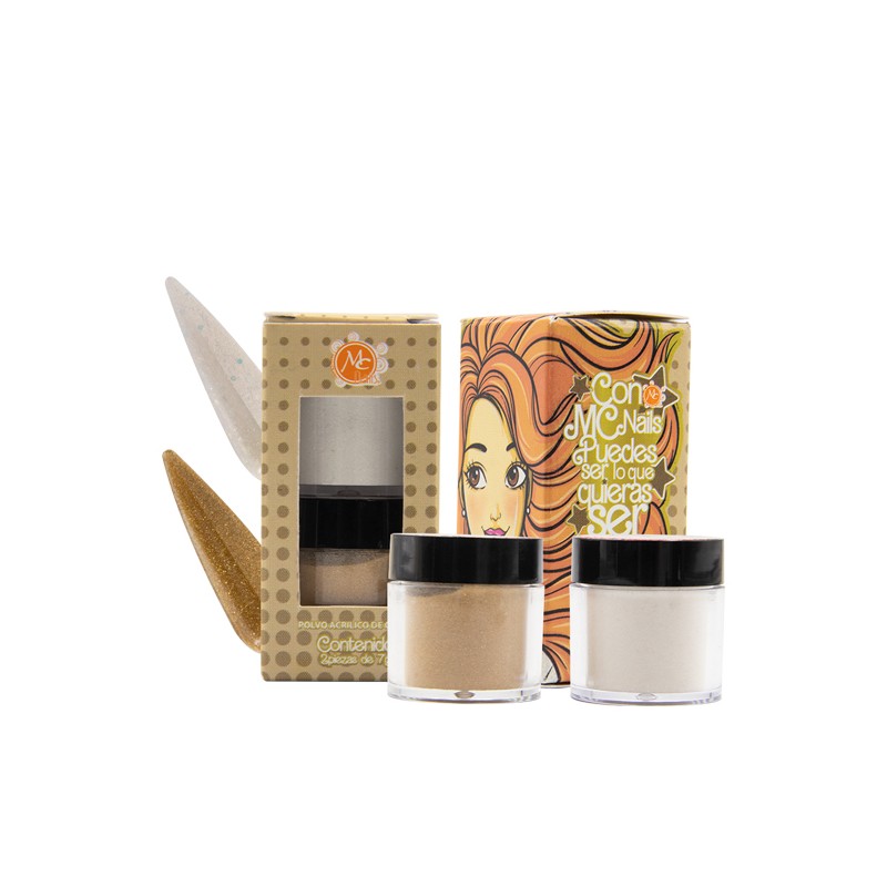 Colección de acrílicos SE LO QUE QUIERAS SER DORADO 2pz
