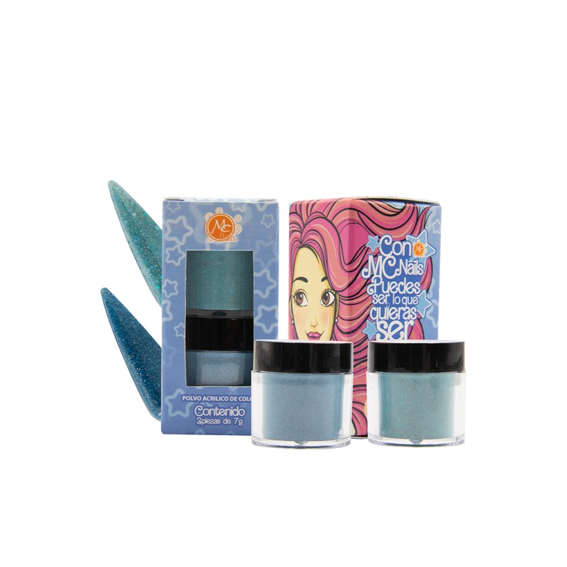 Colección de acrílicos SE LO QUE QUIERAS SER AZUL 2pz
