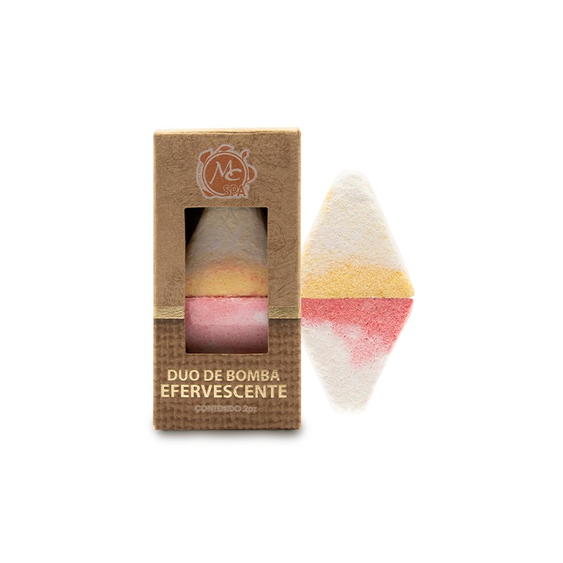 Duo de bombas efervescentes MANGO Y FRESA