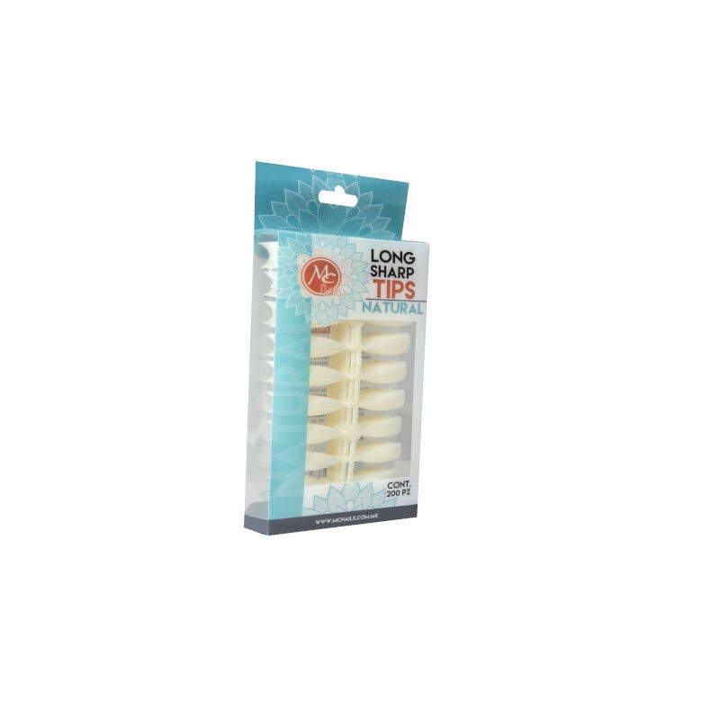 Tips Long Sharp 200 pz Natural