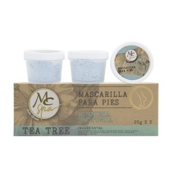 Mascarilla para PIES TEA TREE 3pz de 25grs c/u