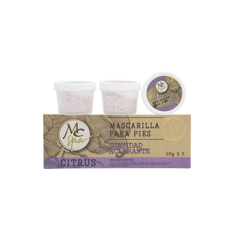 Mascarilla para PIES CITRUS 3pz de 25grs c/u