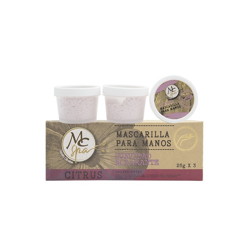 Mascarilla para MANOS CITRUS 3pz de 25grs c/u