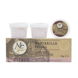 Mascarilla FACIAL CITRUS 3pz de 25grs c/u