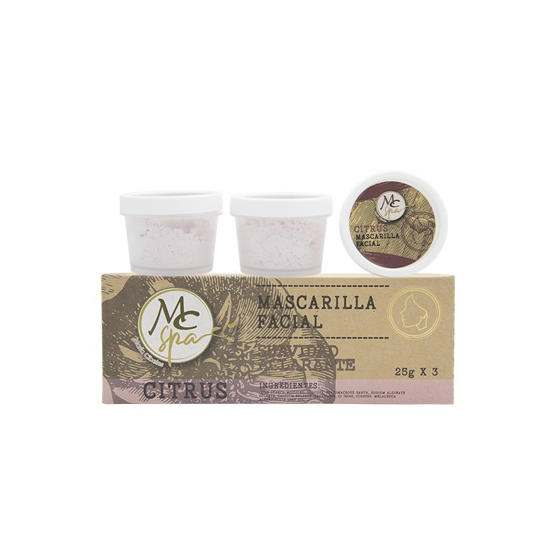 Mascarilla FACIAL CITRUS 3pz de 25grs c/u