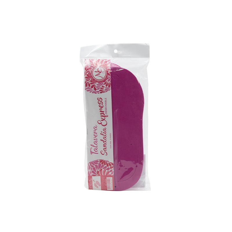 Sandalia desechable color ROSAS 6 pares