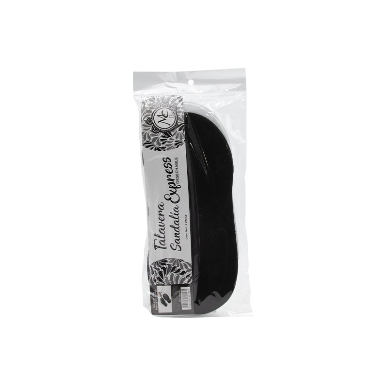 Sandalia desechable color NEGRO/BLANCO 6 pares