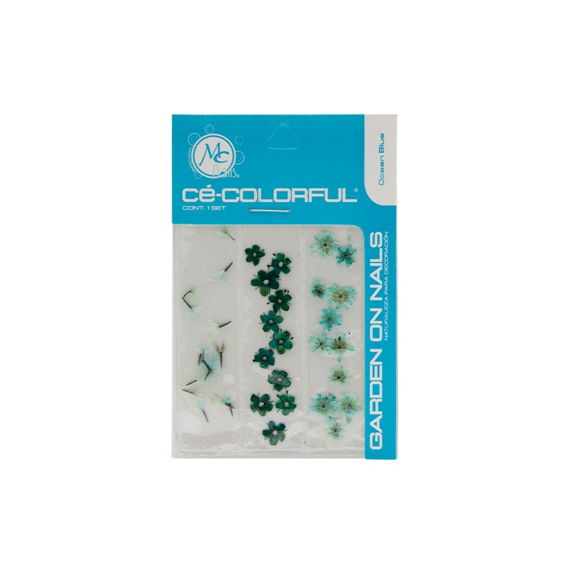 COLORFUL NATURALEZA SET de 3 MIX COLOR: OCEAN BLUE