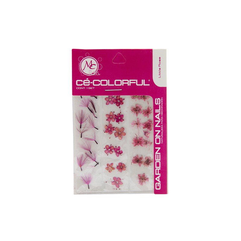 COLORFUL NATURALEZA SET de 3 MIX COLOR: LITTLE ROSE
