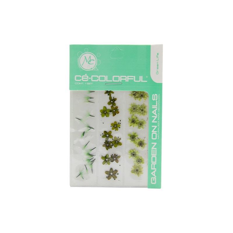 COLORFUL NATURALEZA SET de 3 MIX COLOR: GREEN LIFE