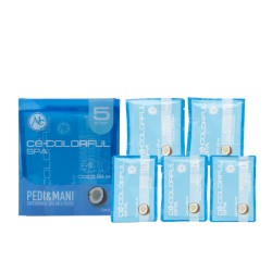 COLORFUL SPA KIT PEDI&MANI 5step  6pz  FRAGANCE: COCO BLUE