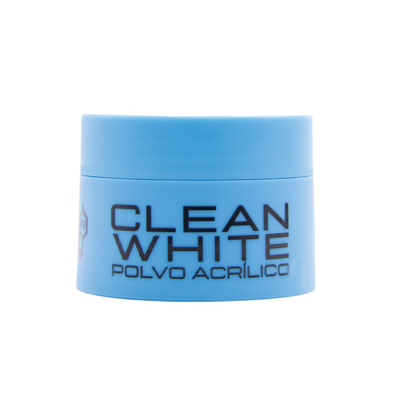 COLORFUL POLVO ACRILICO COLOR: CLEAN WHITE 35g OCEAN BLUE