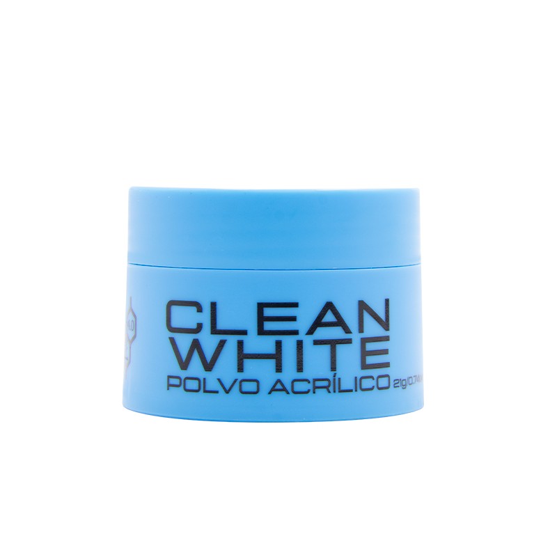 COLORFUL POLVO ACRILICO COLOR: CLEAN WHITE 21g OCEAN BLUE