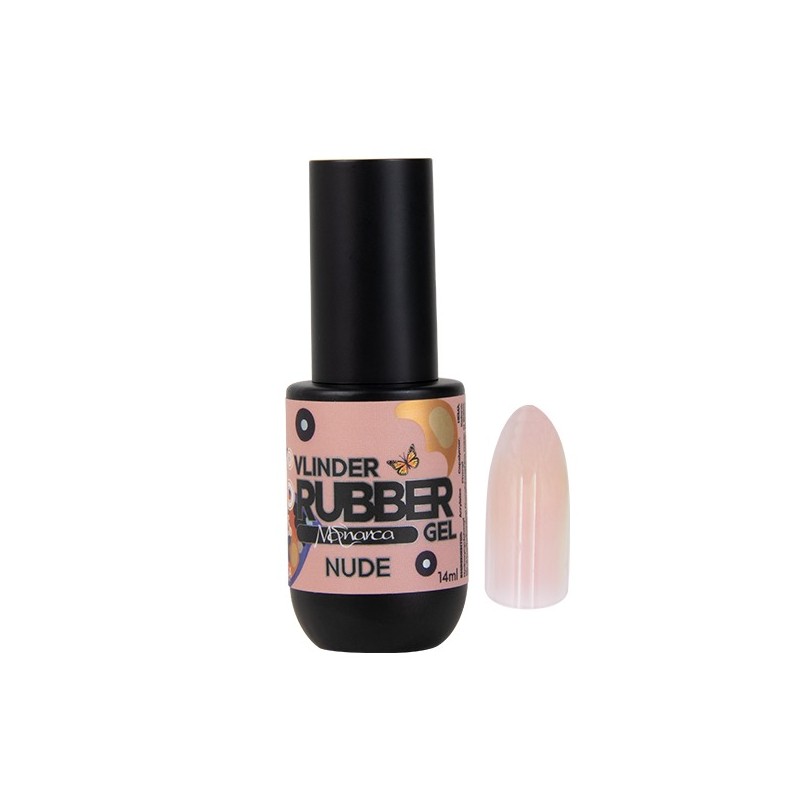 RUBBER GEL MONARCA VLINDER NUDE 14ML