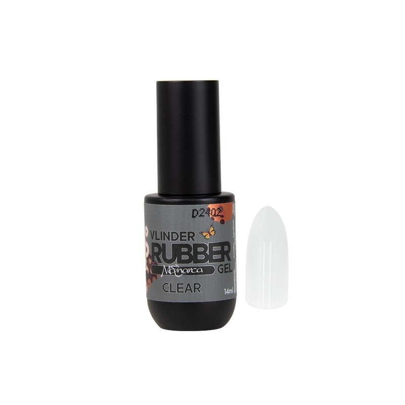 RUBBER GEL MONARCA VLINDER CLEAR 14ML