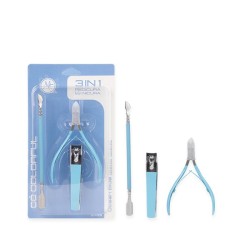COLORFUL SET DE MANICURE 3 EN 1 OCEAN BLUE