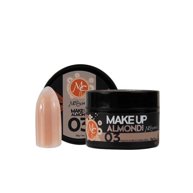 Polvo acrílico 1 oz MONARCA MAKEUP ALMOND NUDE #3