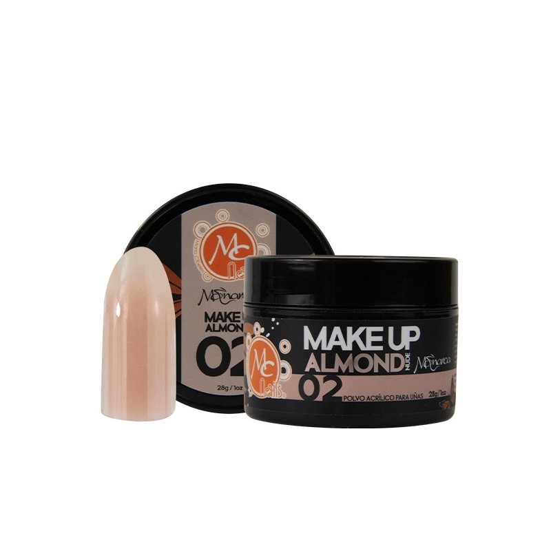 Polvo acrílico 1 oz MONARCA MAKEUP ALMOND NUDE #2