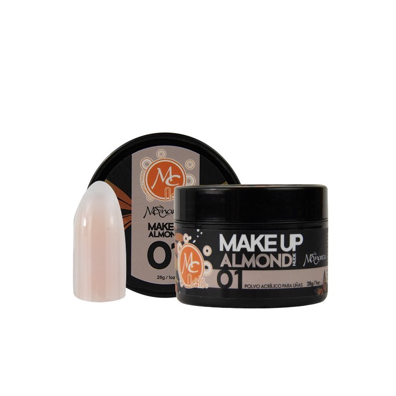 Polvo acrílico 1 oz MONARCA MAKEUP ALMOND NUDE #1