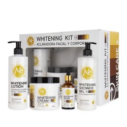Aclarador facial y corporal SKIN WHITENNING KIT 4pz