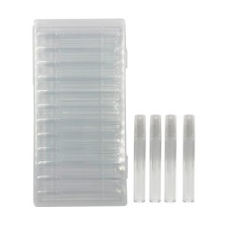 COLORFUL TUBOS ALMACENADORES / MULTIUSOS TRANSPARENTE 12pz