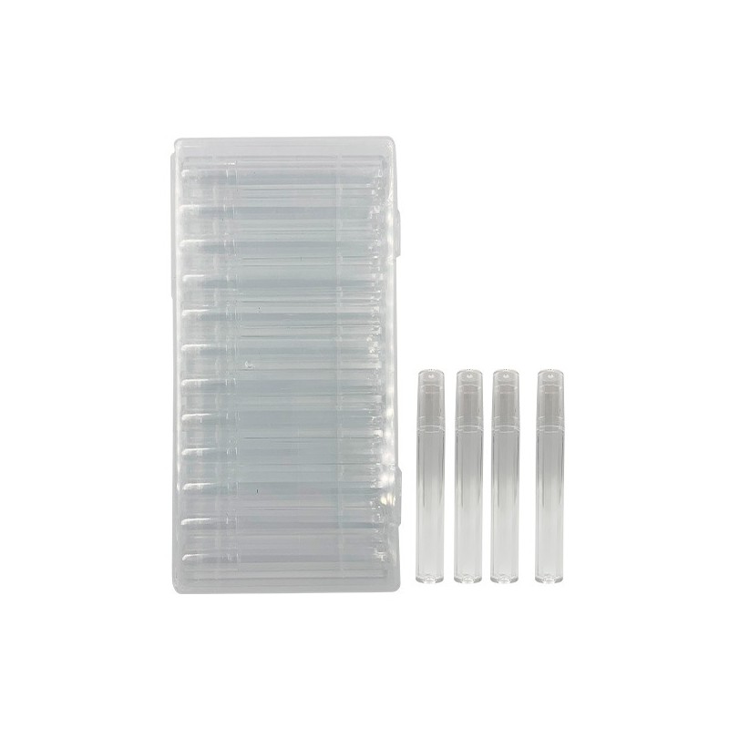 COLORFUL TUBOS ALMACENADORES / MULTIUSOS TRANSPARENTE 12pz