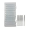 COLORFUL TUBOS ALMACENADORES / MULTIUSOS TRANSPARENTE 12pz